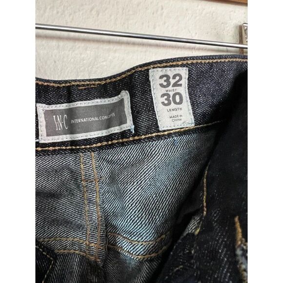 Inc. International Concepts Barcelona Relaxed Fit Blue Jeans. Dark Wash. Size 32 - Picture 5 of 10